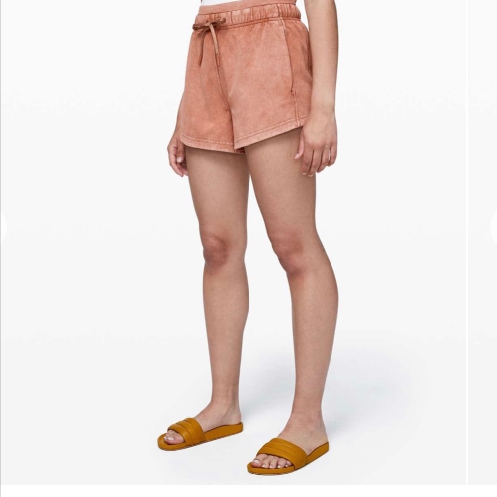 EUC inner glow shorts washed canyon rock